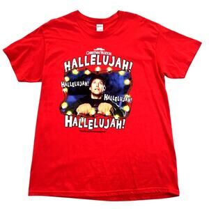 National Lampoon Christmas Vacation Hallelujah! Clark Griswold Red T-Shirt Large